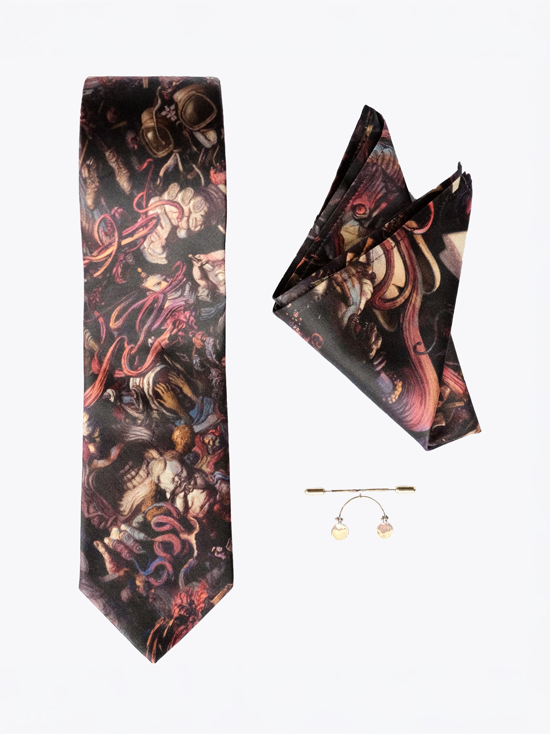 Thought Cabinet Tie and Pocket Square Set