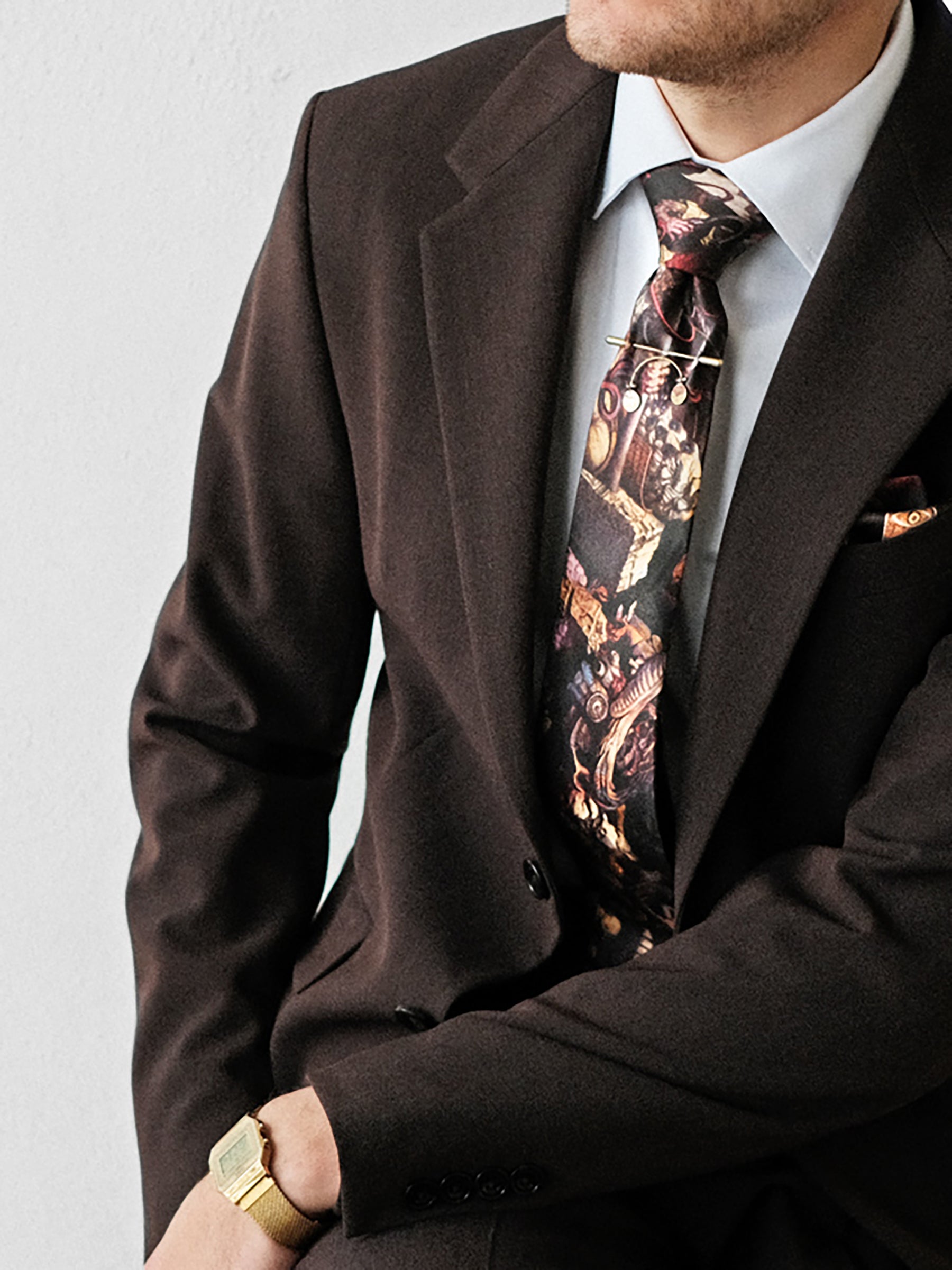 Thought Cabinet Tie and Pocket Square Set