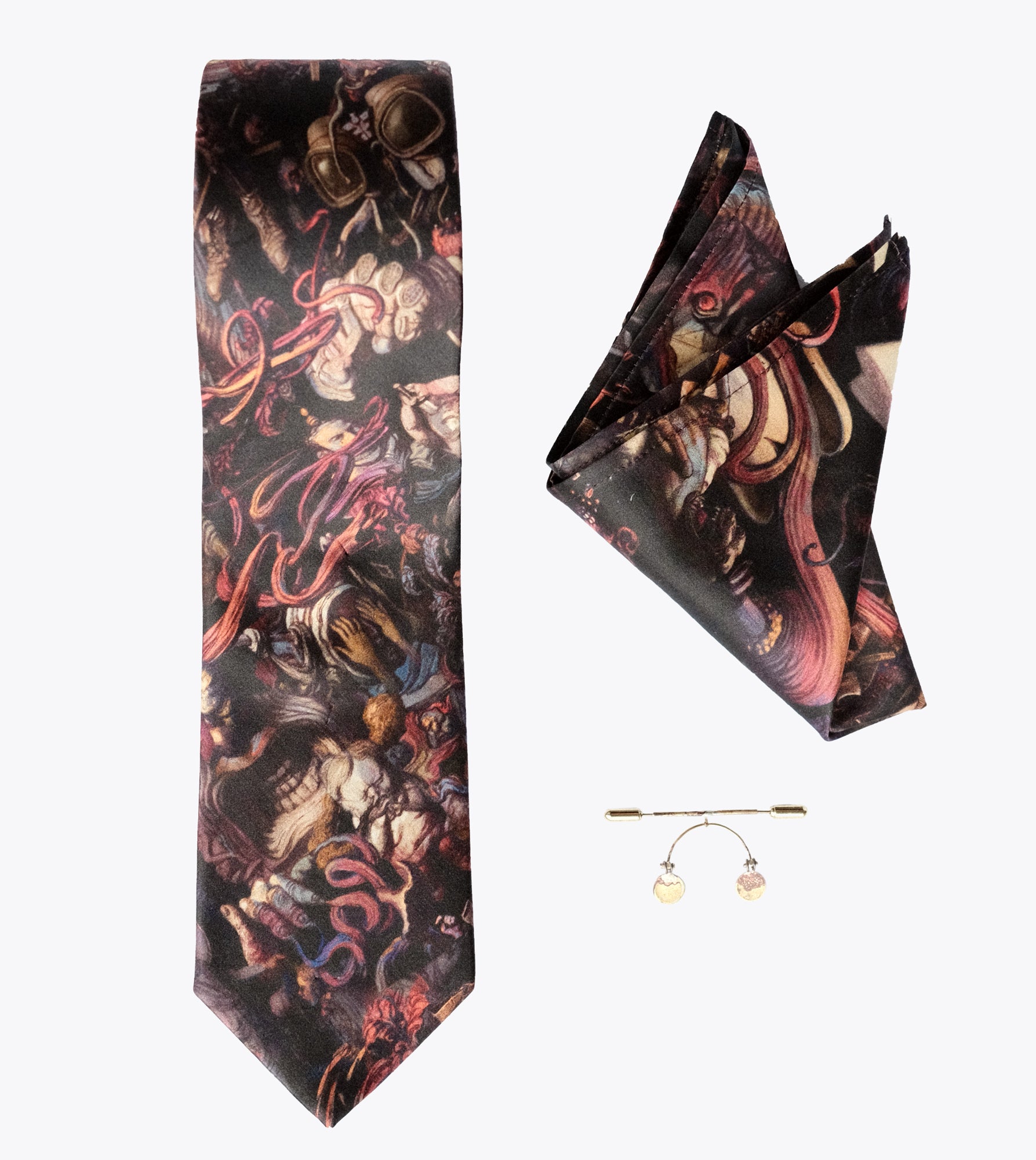 Thought Cabinet Tie and Pocket Square Set